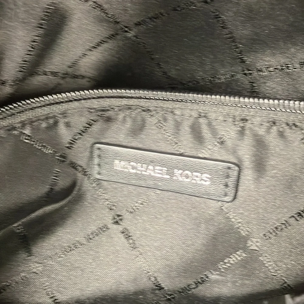 Michael Kors charlotte large tote black signature bag purse - Picture 6 of 16